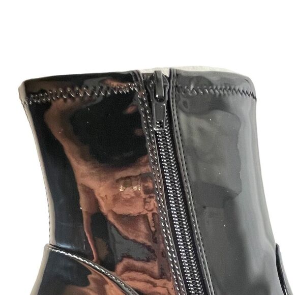 INC International Concepts, Woman's brina stretch ankle booties, color: black si - Picture 4 of 8